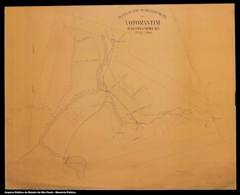 Votorantim — Distrito de Paz (1:2000), c. 1930.